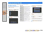 Preview for 114 page of Yamaha RX-A3000 Owner'S Manual