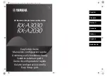 Yamaha RX-A3030 Easy Setup Manual preview