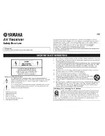 Предварительный просмотр 170 страницы Yamaha RX-A730 Owner'S Manual