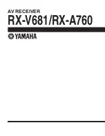 Preview for 170 page of Yamaha RX-A760 Service Manual