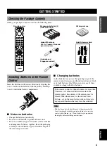 Предварительный просмотр 7 страницы Yamaha RX-A800BL Owner'S Manual