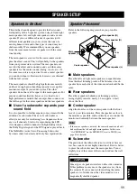 Предварительный просмотр 15 страницы Yamaha RX-A800BL Owner'S Manual