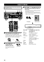 Предварительный просмотр 28 страницы Yamaha RX-A800BL Owner'S Manual