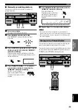 Предварительный просмотр 37 страницы Yamaha RX-A800BL Owner'S Manual