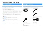 Предварительный просмотр 7 страницы Yamaha RX-D485 Owner'S Manual