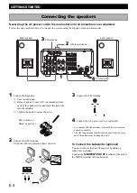 Предварительный просмотр 6 страницы Yamaha RX-E100RDS Owner'S Manual