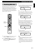 Предварительный просмотр 13 страницы Yamaha RX-E100RDS Owner'S Manual