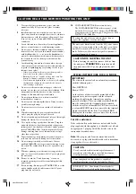 Предварительный просмотр 2 страницы Yamaha RX-E400 Owner'S Manual