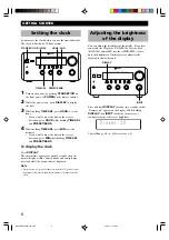 Предварительный просмотр 8 страницы Yamaha RX-E400 Owner'S Manual