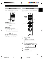 Предварительный просмотр 23 страницы Yamaha RX-E400 Owner'S Manual