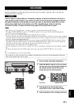 Preview for 47 page of Yamaha RX-N600 Owner'S Manual