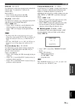 Preview for 81 page of Yamaha RX-N600 Owner'S Manual