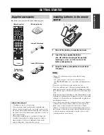 Preview for 5 page of Yamaha RX-N600D Owner'S Manual