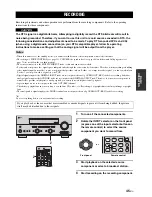 Preview for 47 page of Yamaha RX-N600D Owner'S Manual