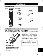 Preview for 5 page of Yamaha RX-SL100RDS Owner'S Manual