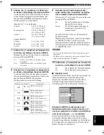 Preview for 137 page of Yamaha RX-SL100RDS Owner'S Manual