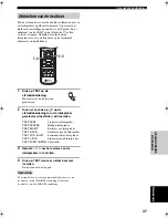 Preview for 393 page of Yamaha RX-SL100RDS Owner'S Manual