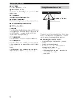 Предварительный просмотр 8 страницы Yamaha RX-SL80 Owner'S Manual