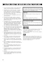 Предварительный просмотр 4 страницы Yamaha RX-V1 Owner'S Manual