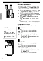 Предварительный просмотр 26 страницы Yamaha RX-V1 Owner'S Manual