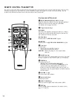 Preview for 16 page of Yamaha RX-V10 Owner'S Manual