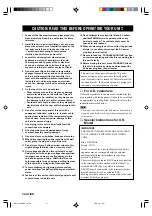 Preview for 2 page of Yamaha RX-V1000RDS Owner'S Manual