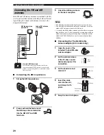 Preview for 22 page of Yamaha RX-V100D Owner'S Manual