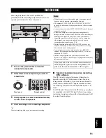 Preview for 53 page of Yamaha RX-V100D Owner'S Manual