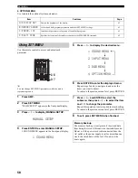 Preview for 60 page of Yamaha RX-V100D Owner'S Manual