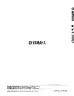 Preview for 88 page of Yamaha RX-V100D Owner'S Manual