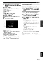 Preview for 46 page of Yamaha RX-V1065BL - DVDS661 DVD Player Owner'S Manual