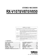 Yamaha RX-V1070 Service Manual предпросмотр