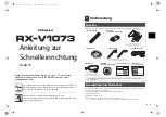 Preview for 18 page of Yamaha RX-V1073 Easy Setup Manual