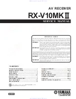 Preview for 1 page of Yamaha RX-V10MK II Service Manual