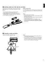 Preview for 7 page of Yamaha RX-V10MKII Owner'S Manual