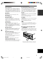 Preview for 9 page of Yamaha RX-V1300 Owner'S Manual