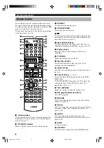 Preview for 10 page of Yamaha RX-V1300 Owner'S Manual