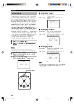 Preview for 68 page of Yamaha RX-V1300 Owner'S Manual