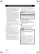 Preview for 2 page of Yamaha RX-V1300RDS Owner'S Manual