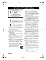 Предварительный просмотр 2 страницы Yamaha RX-V1400 Owner'S Manual