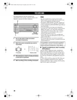 Предварительный просмотр 44 страницы Yamaha RX-V1400 Owner'S Manual