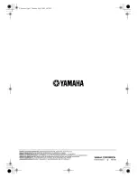 Предварительный просмотр 92 страницы Yamaha RX-V1400 Owner'S Manual