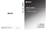 Yamaha RX-V1500 Owner'S Manual preview