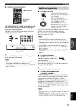 Предварительный просмотр 37 страницы Yamaha RX-V1500 Owner'S Manual