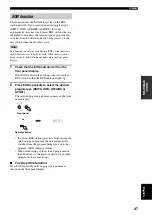 Предварительный просмотр 49 страницы Yamaha RX-V1500 Owner'S Manual