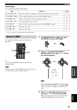 Предварительный просмотр 59 страницы Yamaha RX-V1500 Owner'S Manual