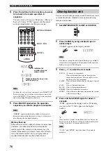 Предварительный просмотр 78 страницы Yamaha RX-V1500 Owner'S Manual