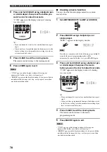 Предварительный просмотр 80 страницы Yamaha RX-V1500 Owner'S Manual