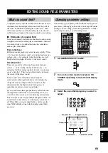 Предварительный просмотр 85 страницы Yamaha RX-V1500 Owner'S Manual