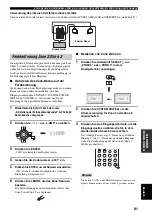 Предварительный просмотр 281 страницы Yamaha RX-V1500 Owner'S Manual